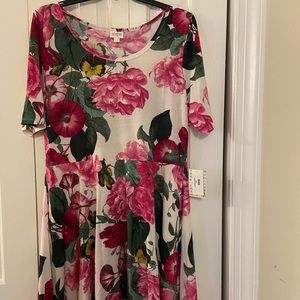 Lularoe Floral Nicole Dress 3xl